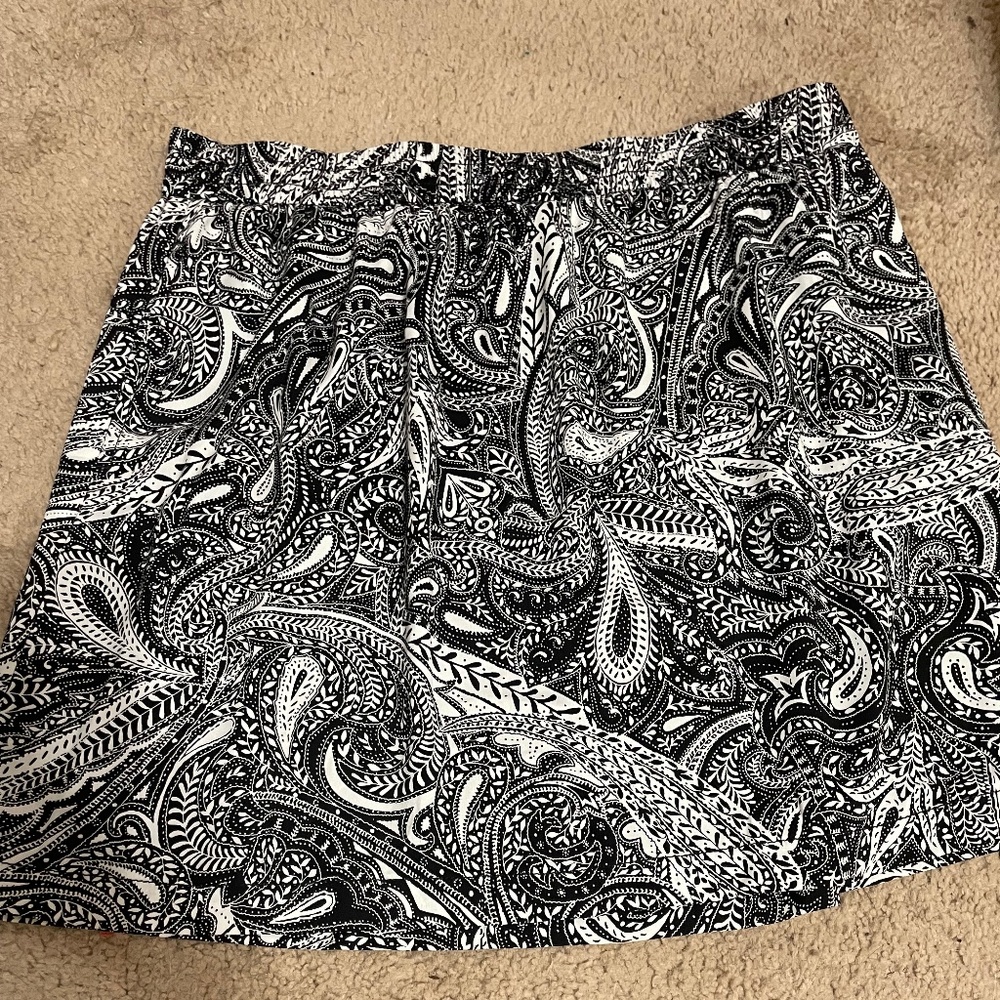 Loft Paisley Lined Skirt